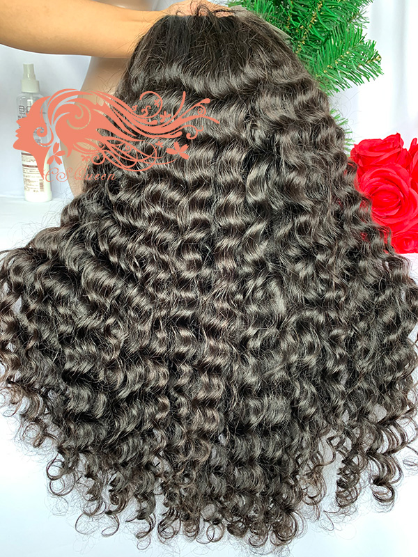 Csqueen Raw Rare Wave U part wig 100% Raw Hair 200%density